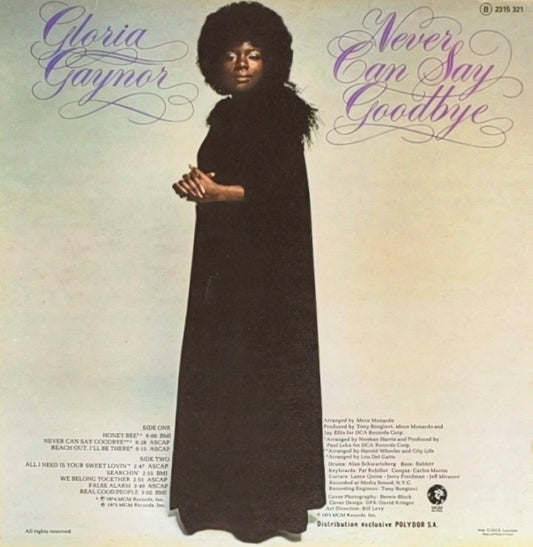 GLORIA GAYNOR - Never Can Say Goodbye