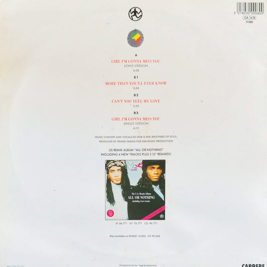 MILLI VANILLI - Girl I'm Gonna Miss You