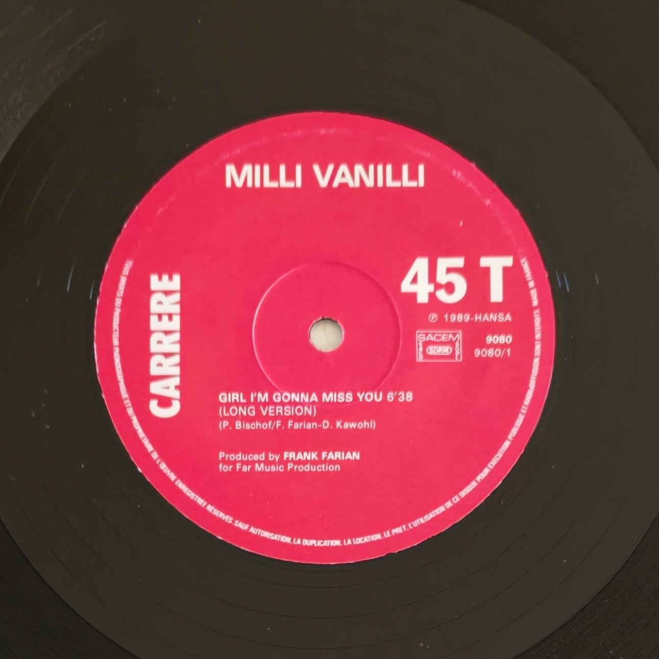 MILLI VANILLI - Girl I'm Gonna Miss You