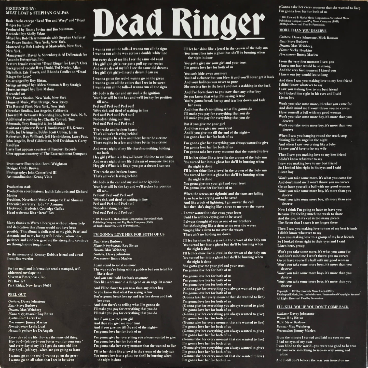 MEAT LOAF - Dead Ringer