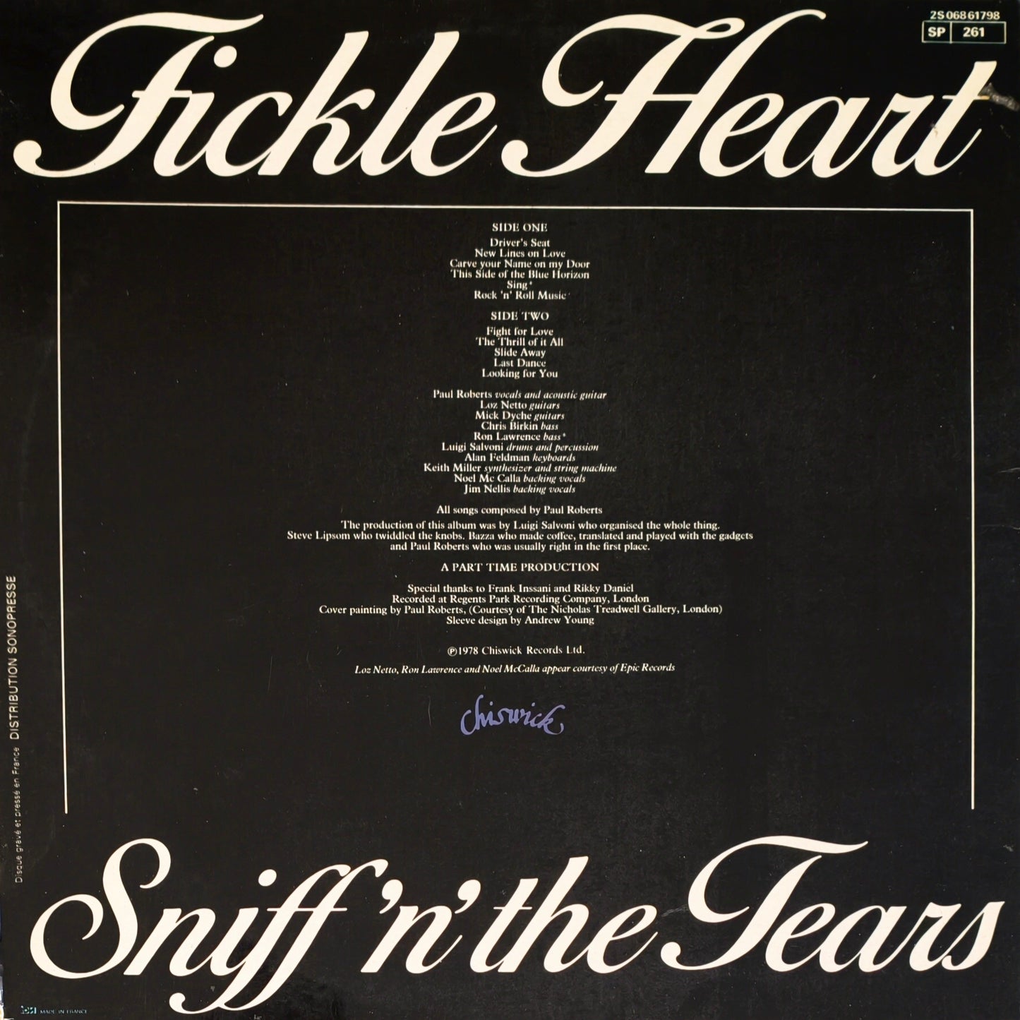 SNIFF 'N' THE TEARS - Fickle Heart