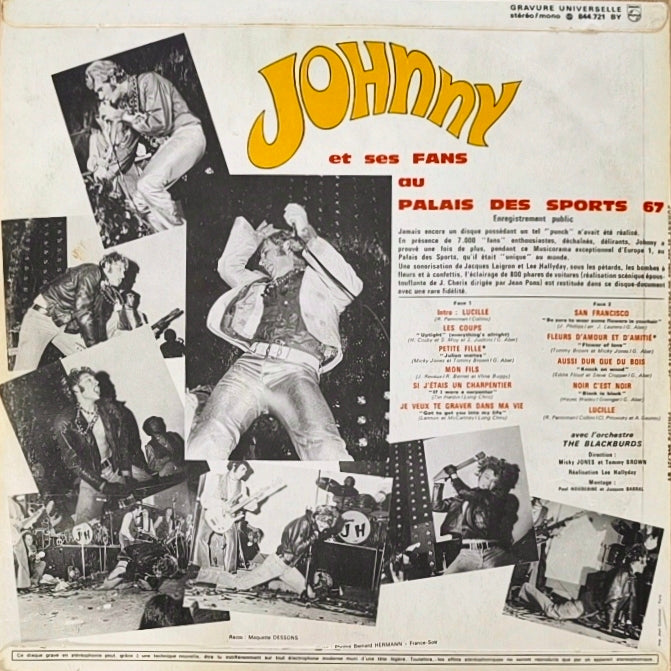 JOHNNY HALLYDAY - Au Palais Des Sports