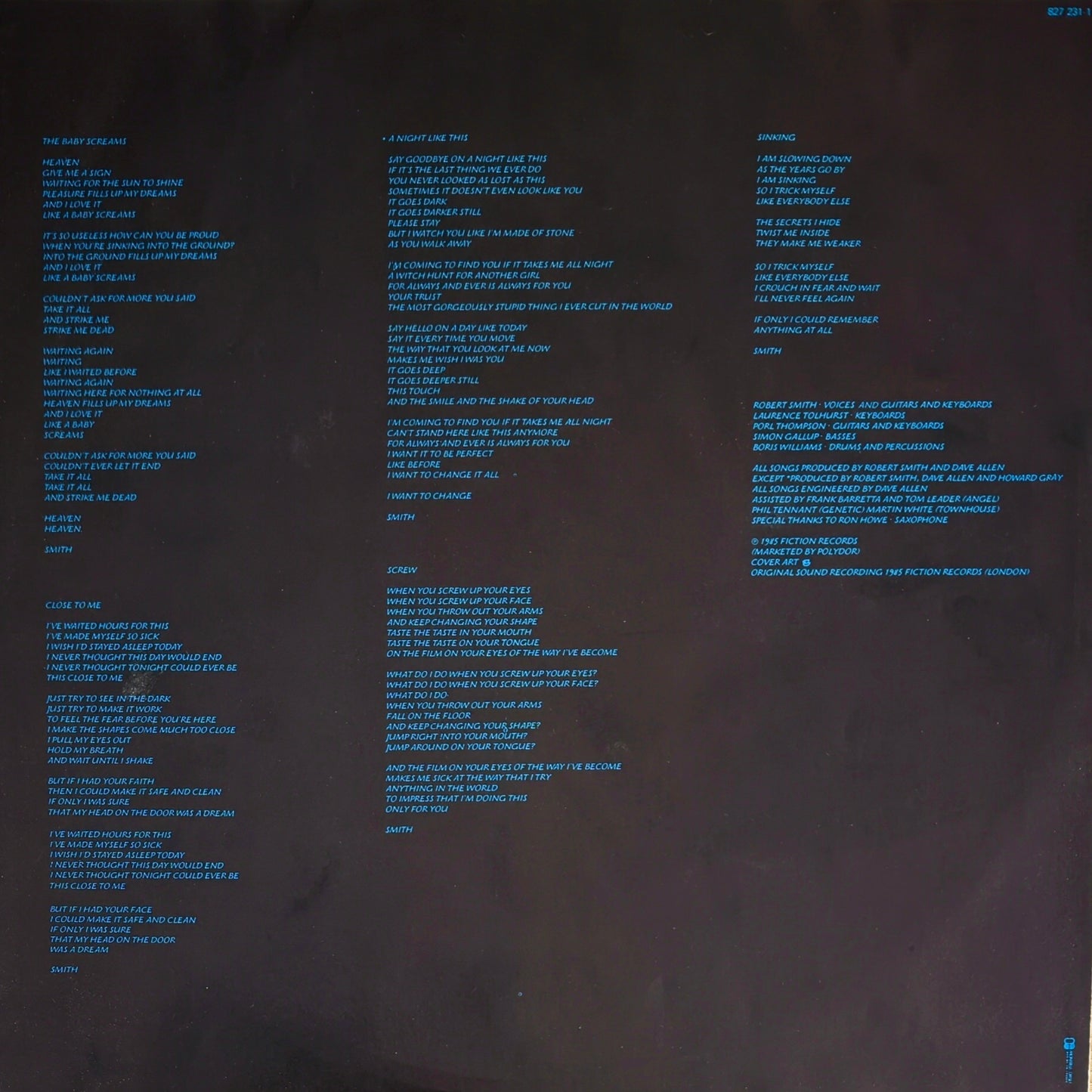 THE CURE - The Head on the Door