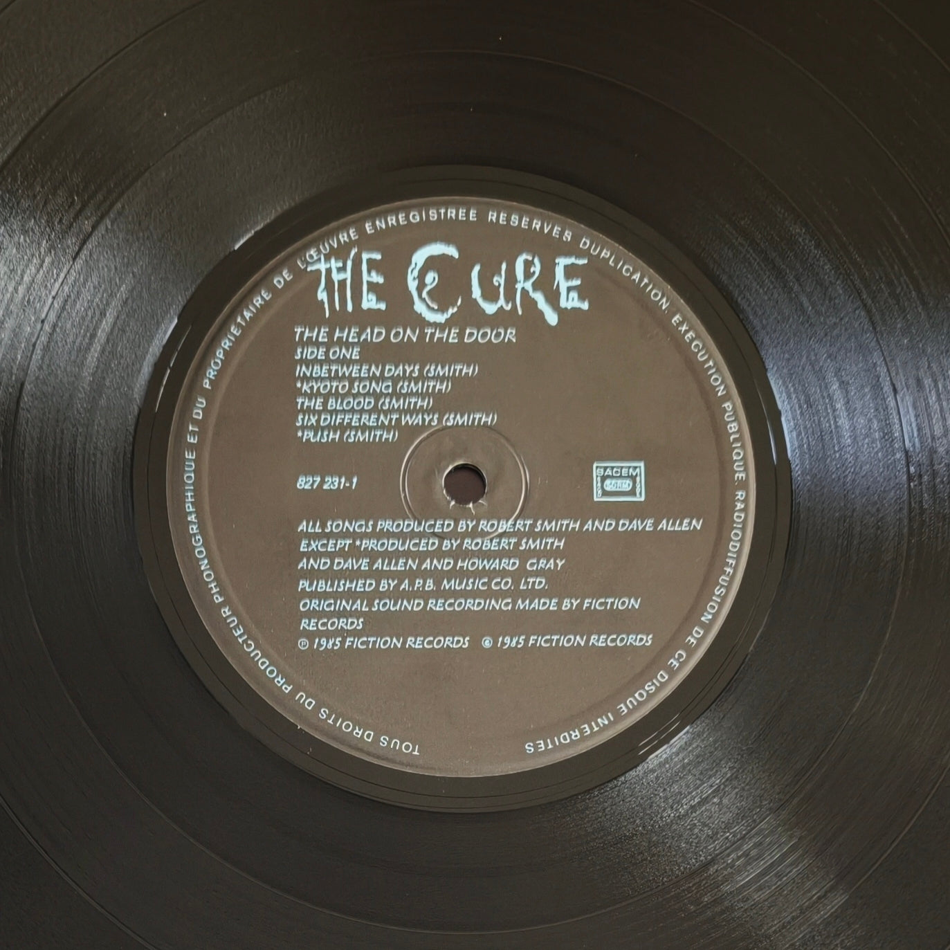 THE CURE - The Head on the Door