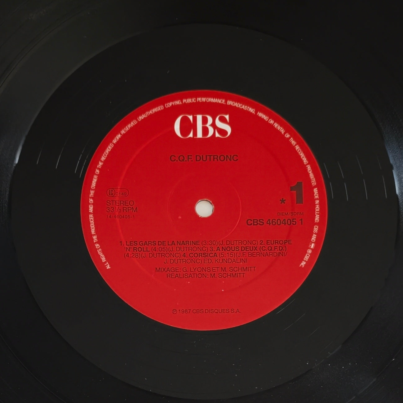 JACQUES DUTRONC - C.Q.F.Dutronc