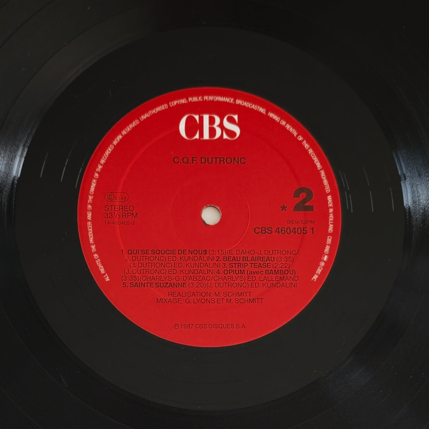 JACQUES DUTRONC - C.Q.F.Dutronc