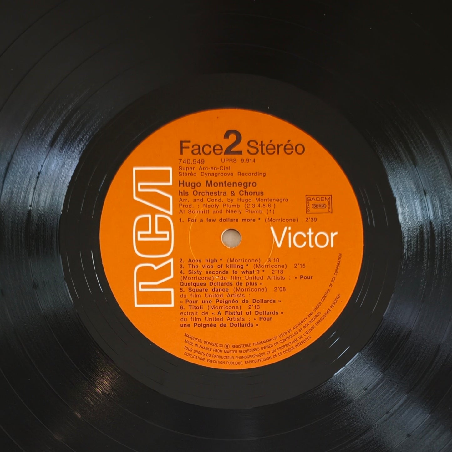 HUGO MONTENEGRO HIS ORCHESTRA & CHORUS - Musiques Originales Des Films United Artists