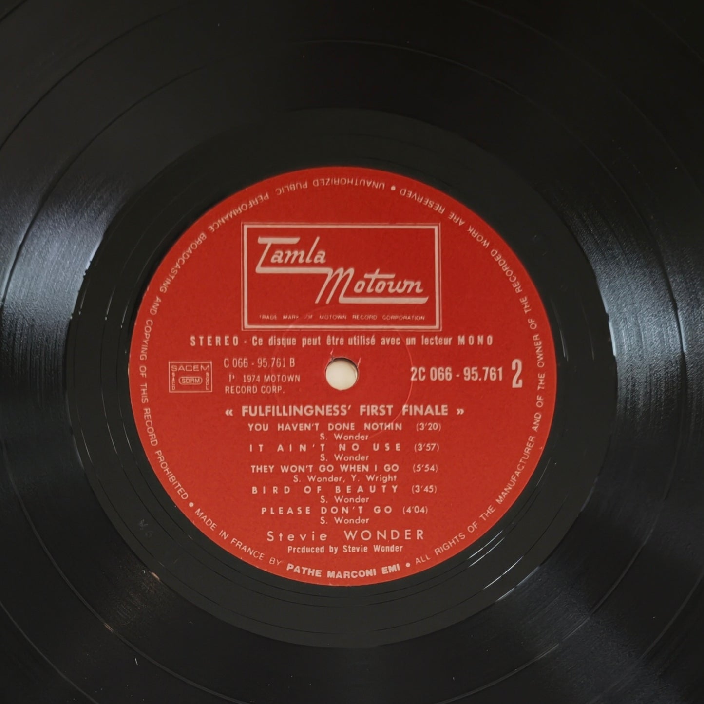 STEVIE WONDER - Fulfillingness' First Finale