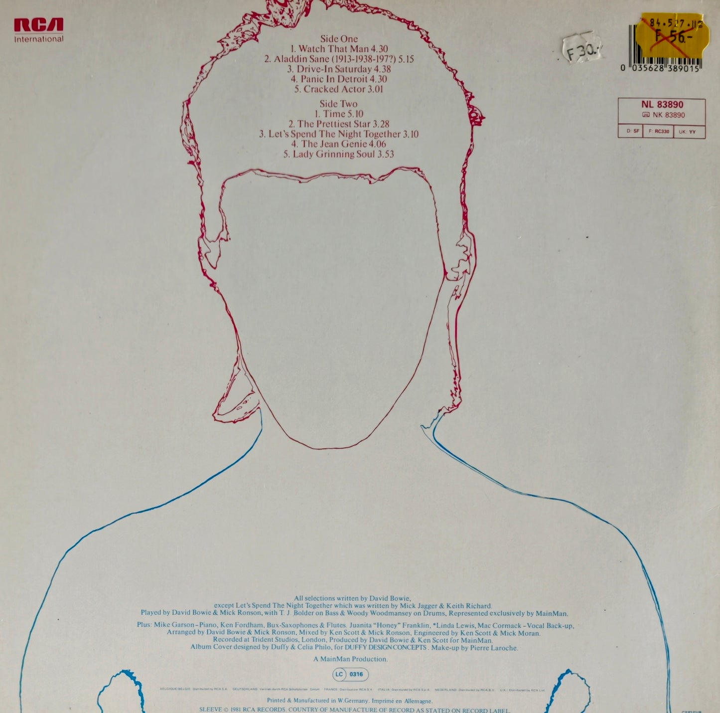 DAVID BOWIE - Aladdin Sane