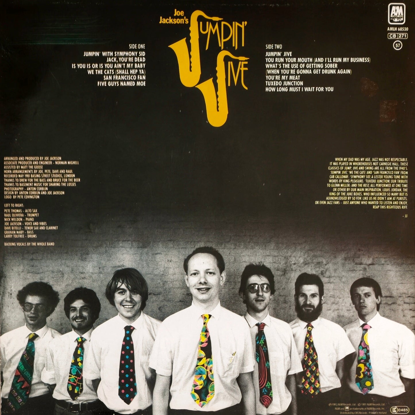 JOE JACKSON - Joe Jackson's Jumpin' Jive
