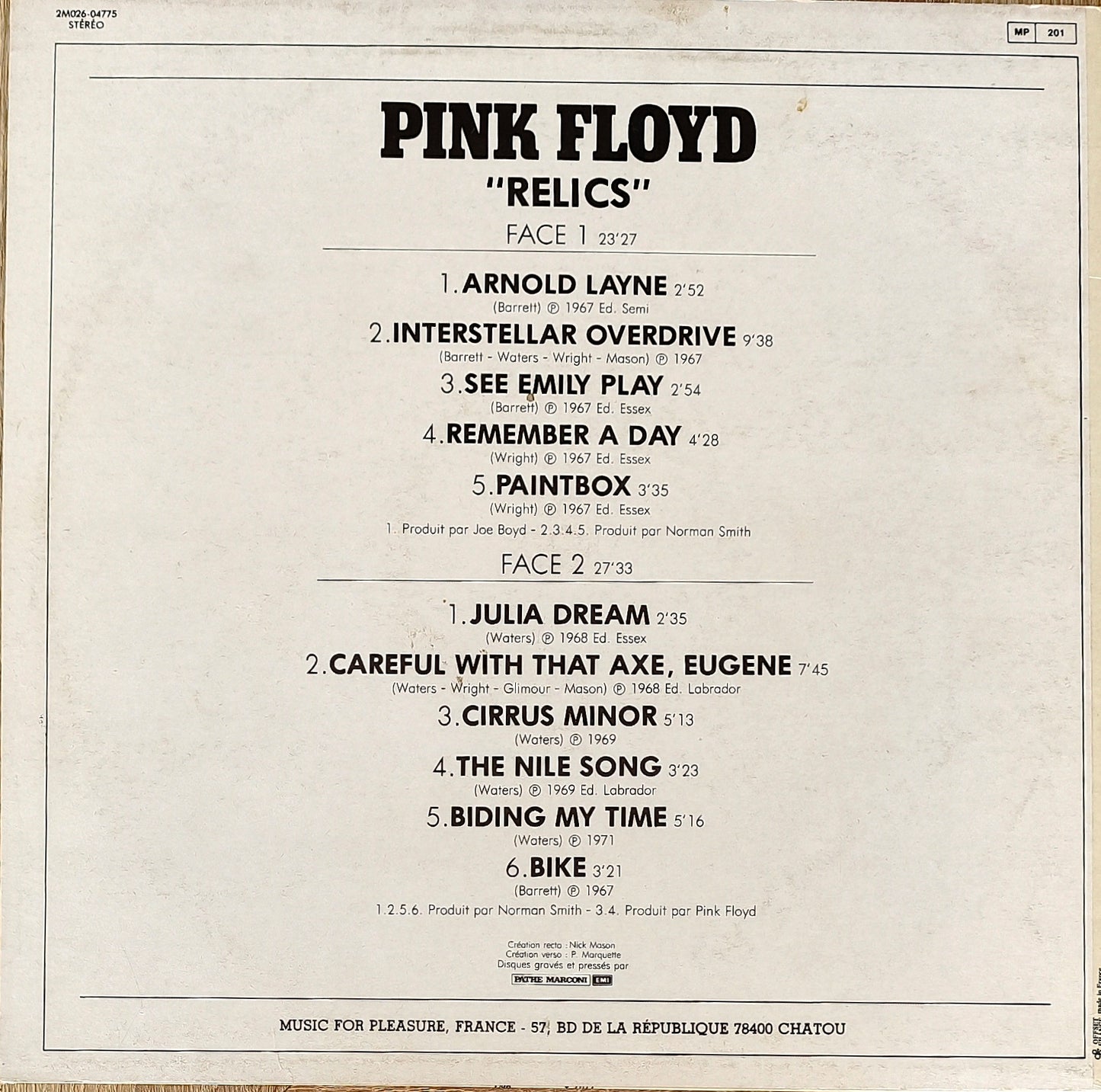 PINK FLOYD - Relics