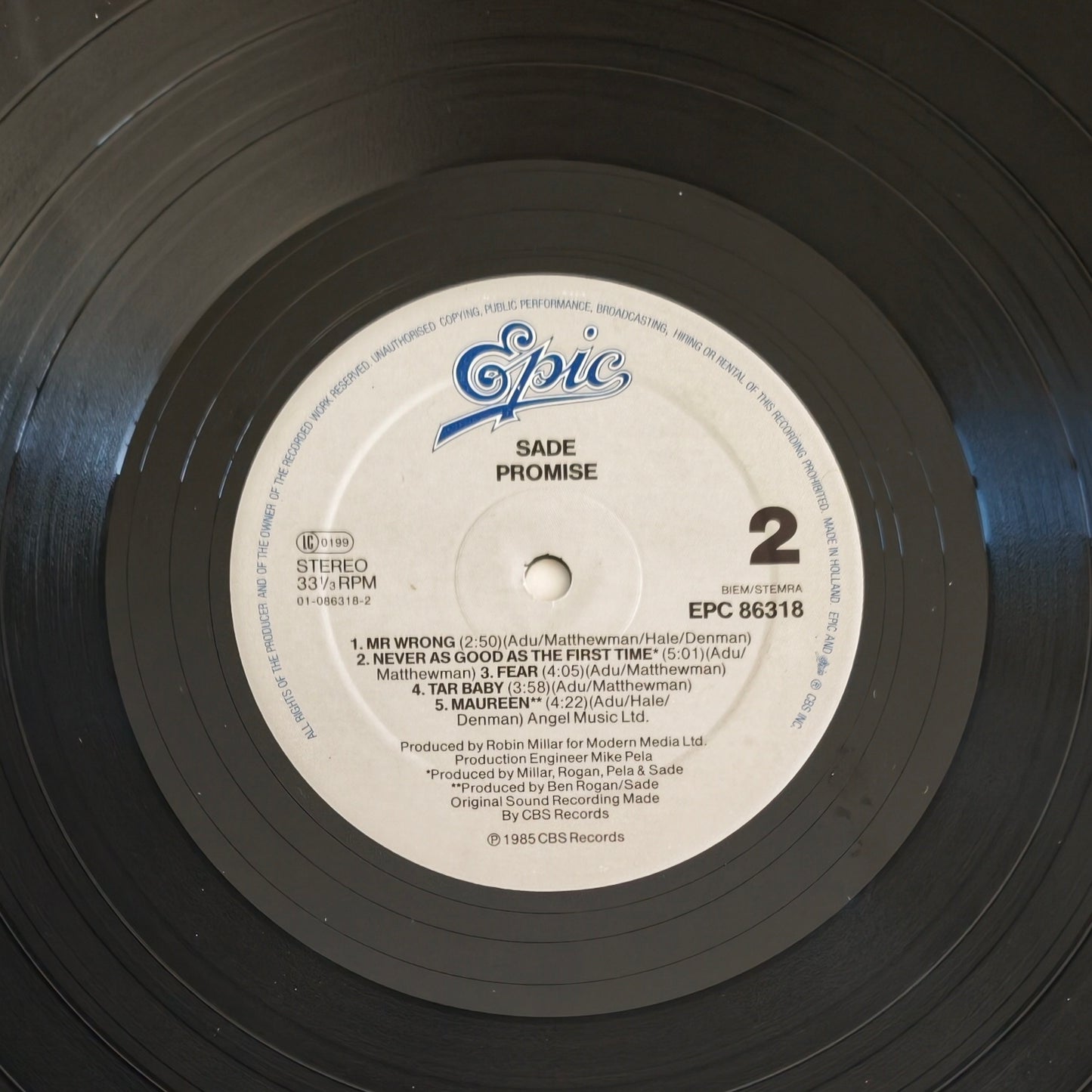 SADE - Promise (First Press)