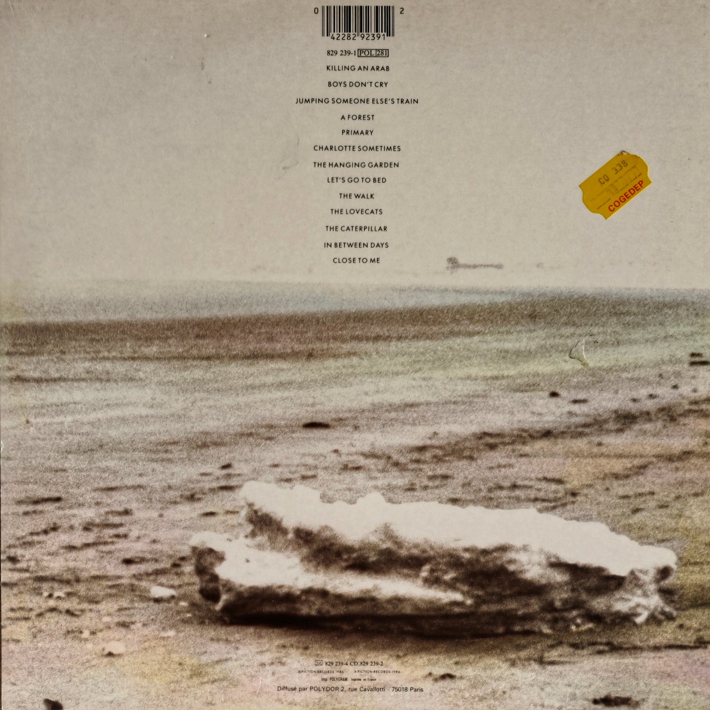 THE CURE - Standing on a Beach (The Singles)