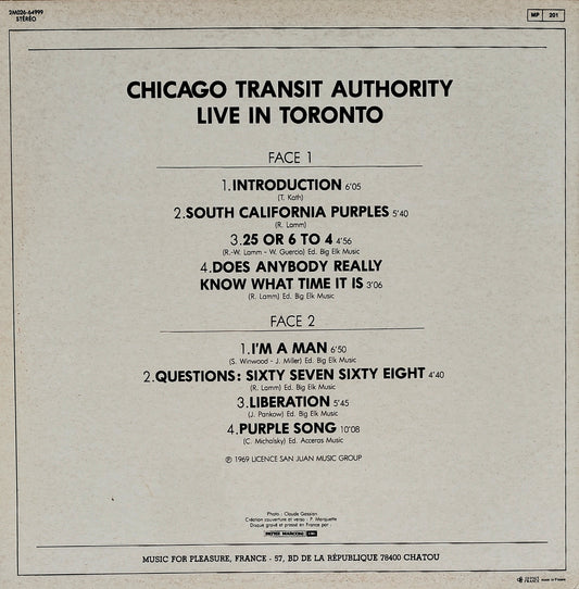 CHICAGO - Live In Toronto