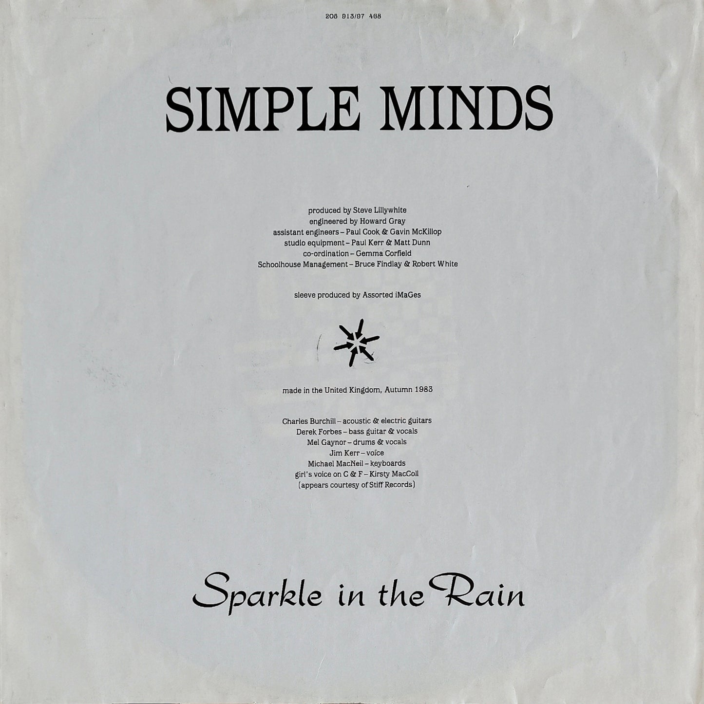 SIMPLE MINDS - Sparkle In The Rain