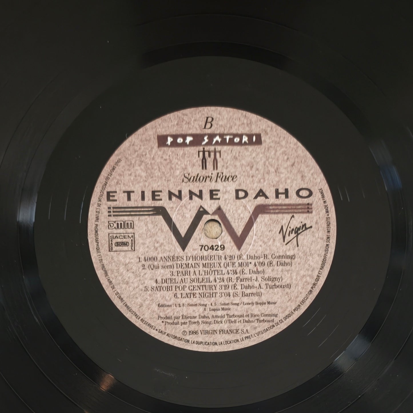 ETIENNE DAHO - Pop Satori