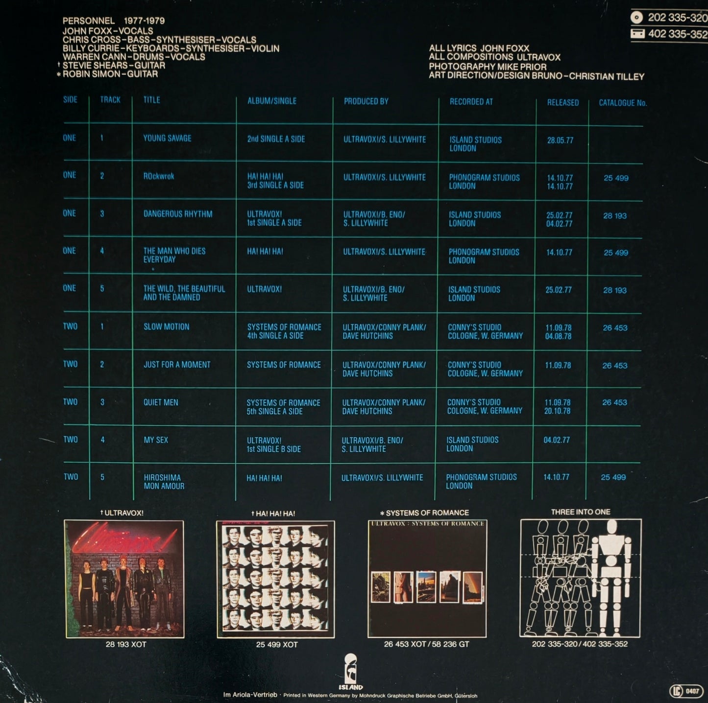 ULTRAVOX - Three Into One
