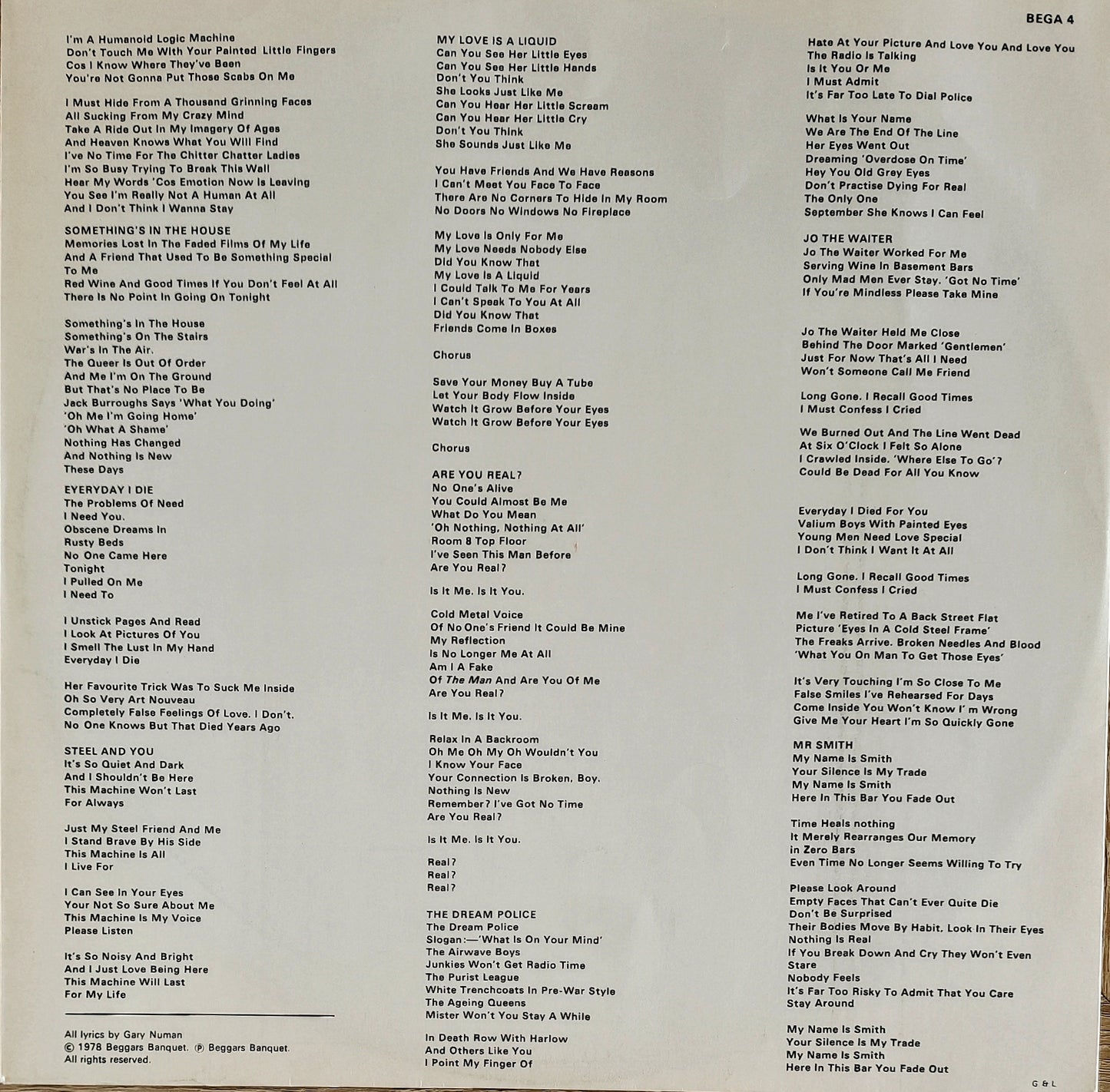 TUBEWAY ARMY - Tubeway Army (Pressage UK)