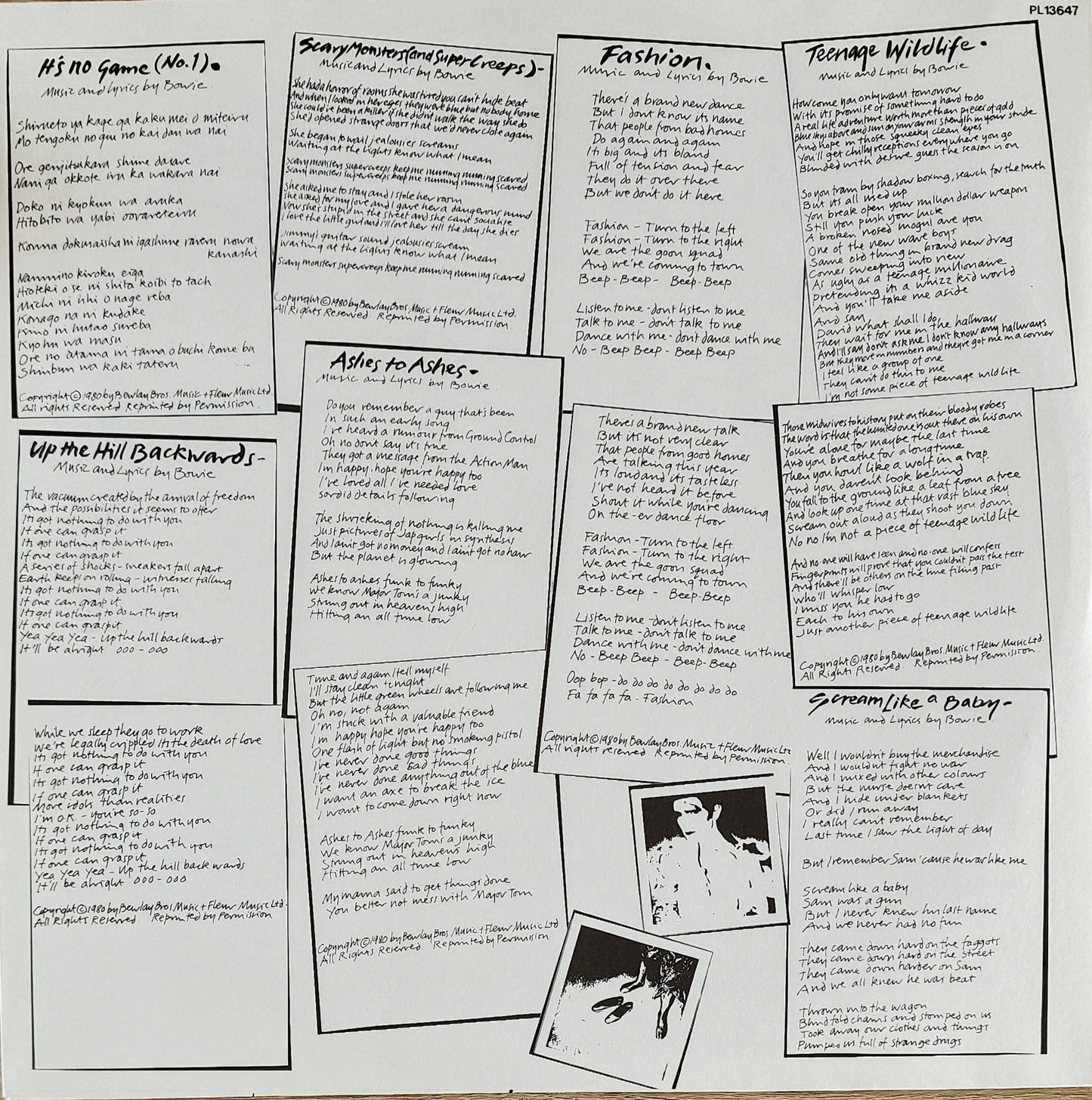 DAVID BOWIE - Scary Monsters