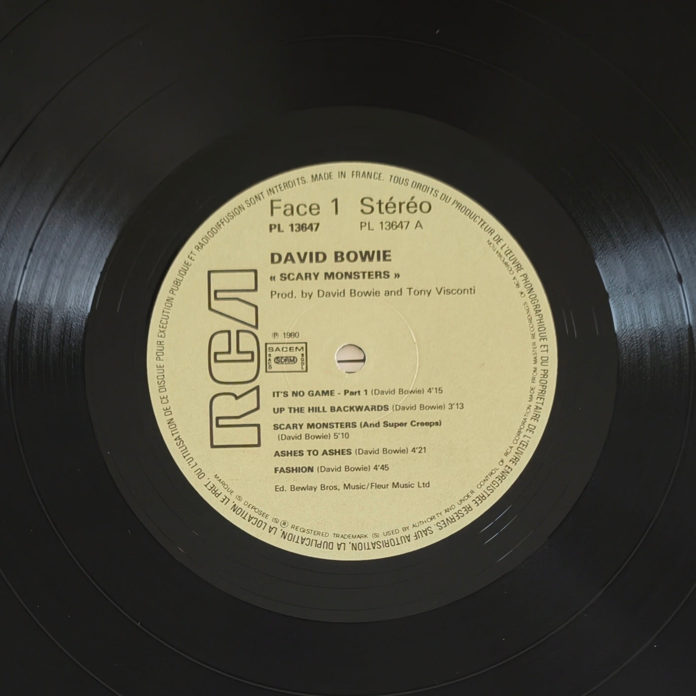 DAVID BOWIE - Scary Monsters