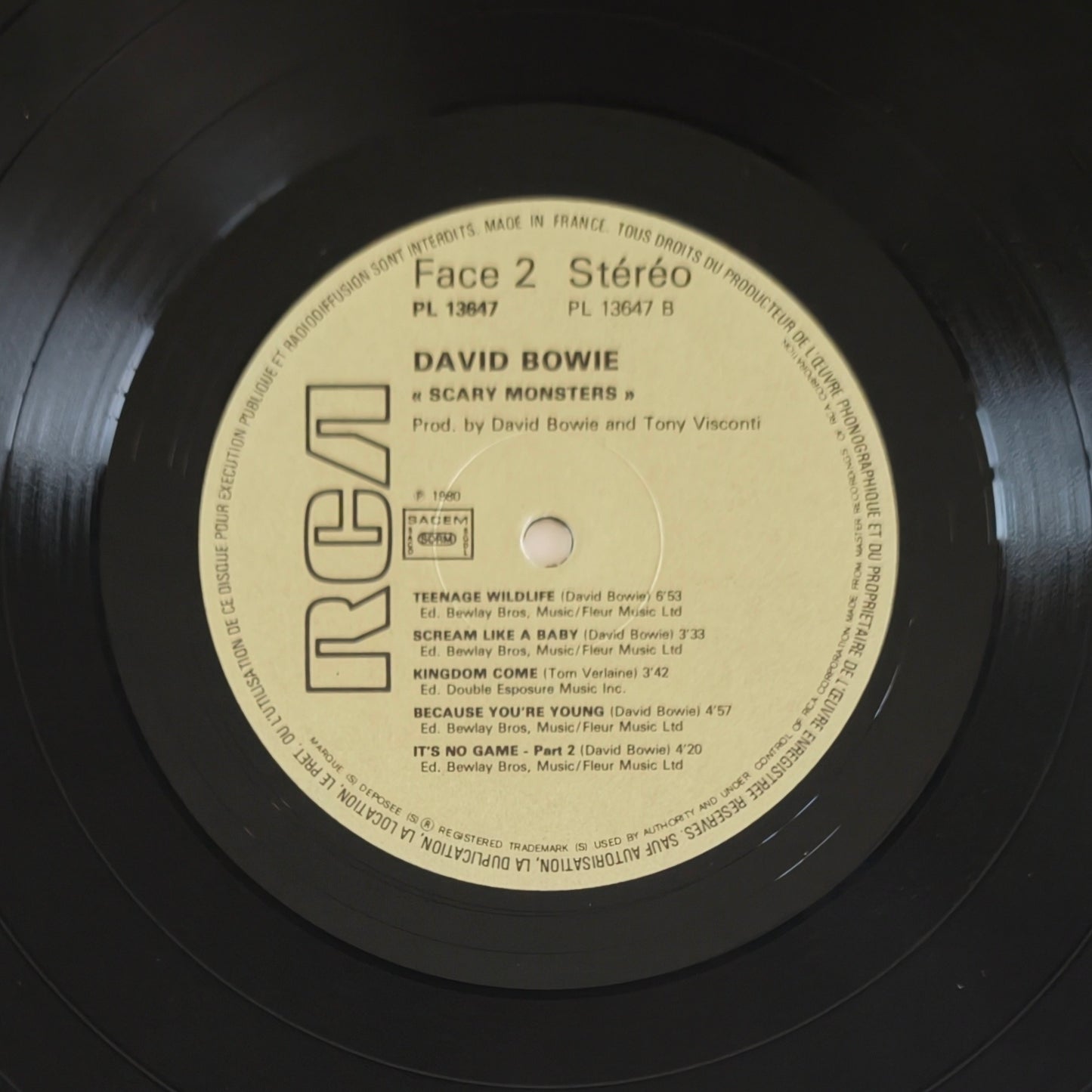 DAVID BOWIE - Scary Monsters