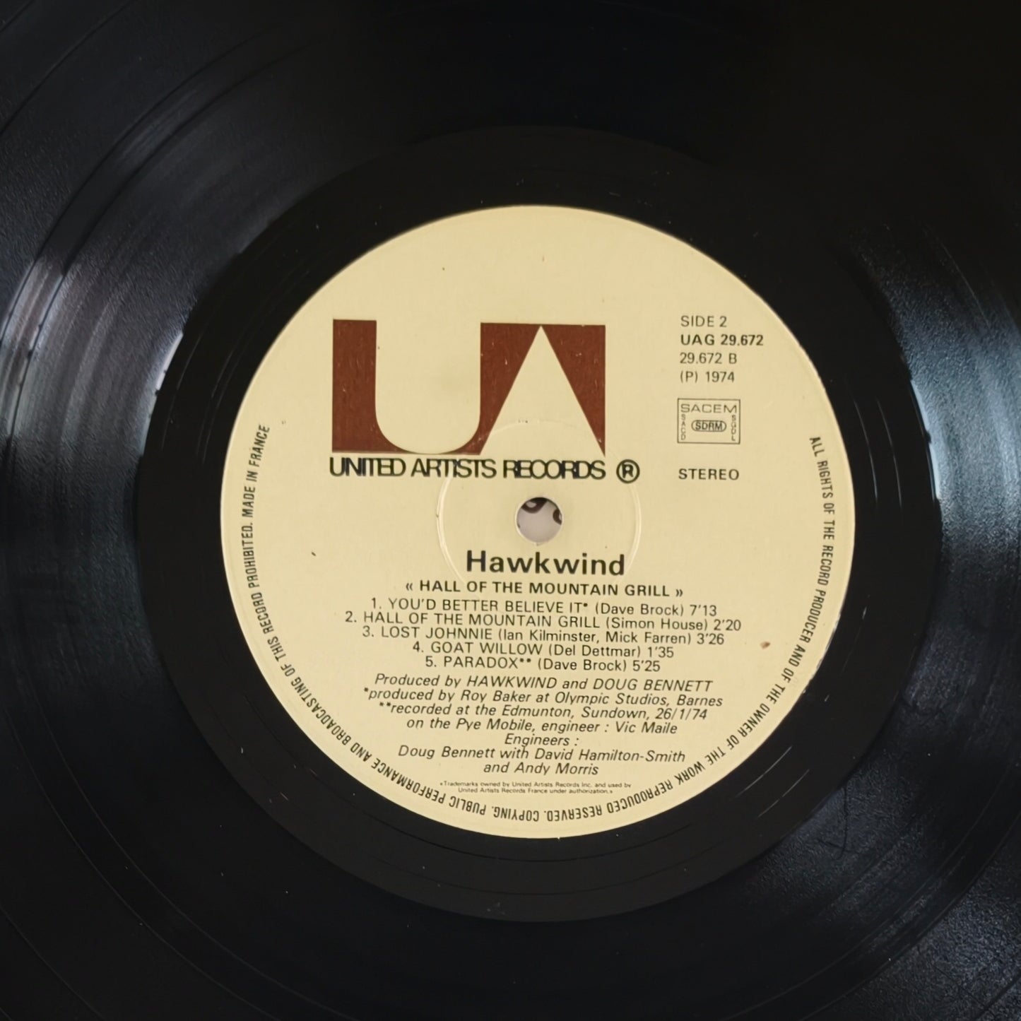 HAWKWIND - Hall Of The Mountain Grill