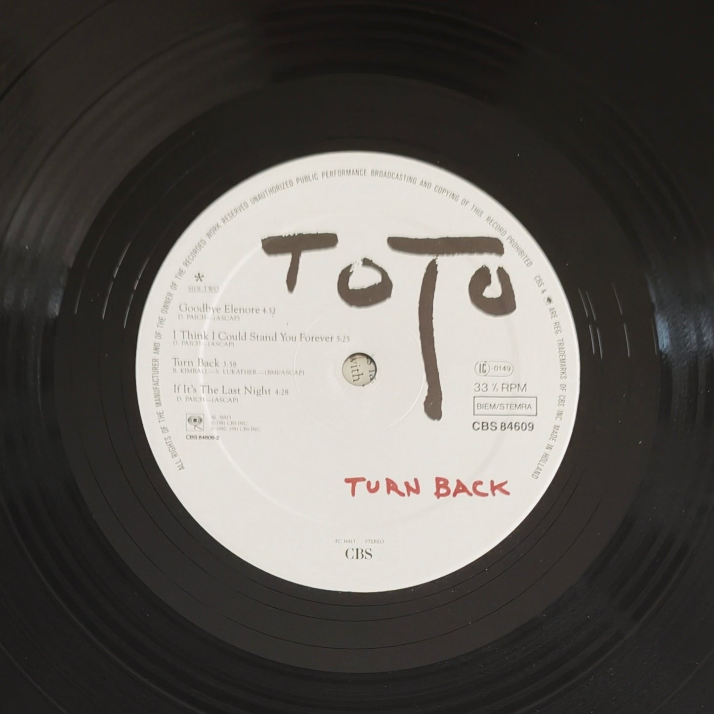 TOTO - Turn Back