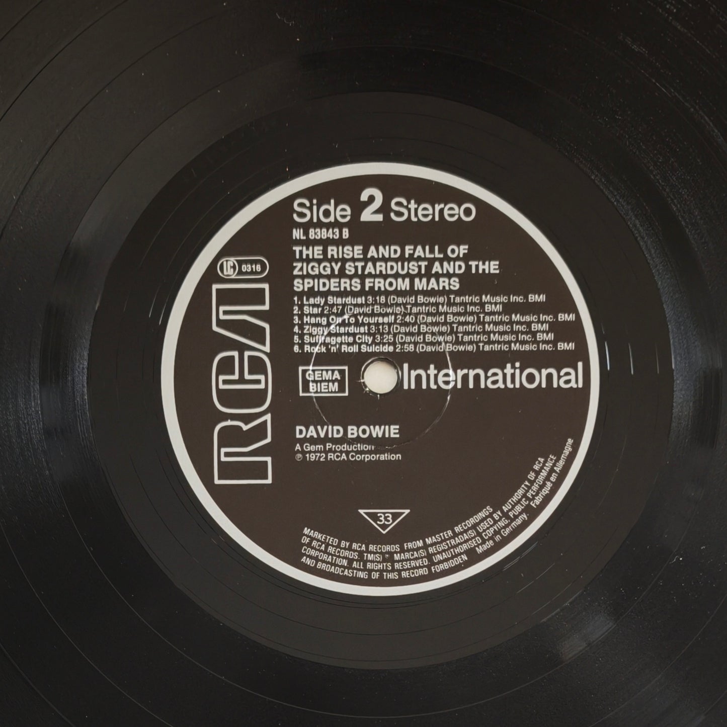 DAVID BOWIE - The Rise And Fall Of Ziggy Stardust And The Spiders From Mars