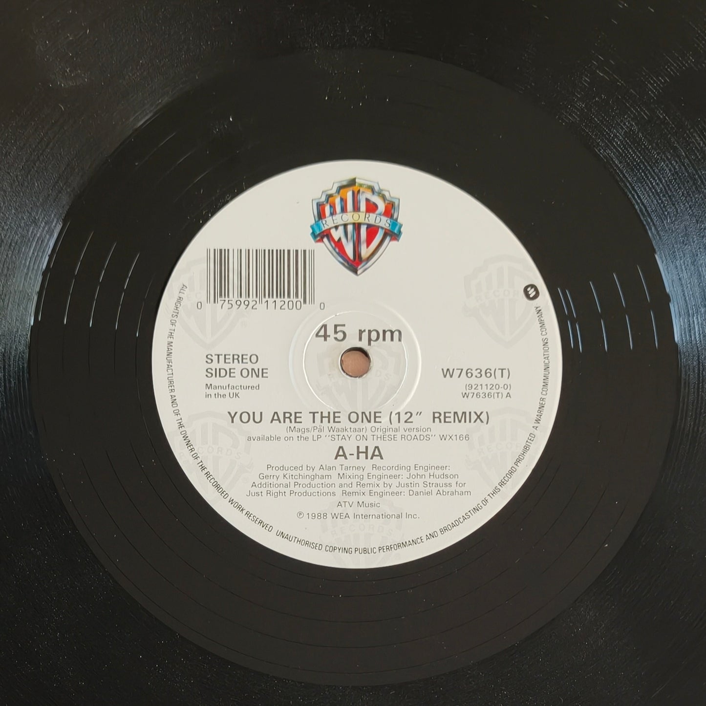 A-HA - You Are The One (12" Remix) (Pressage UK)