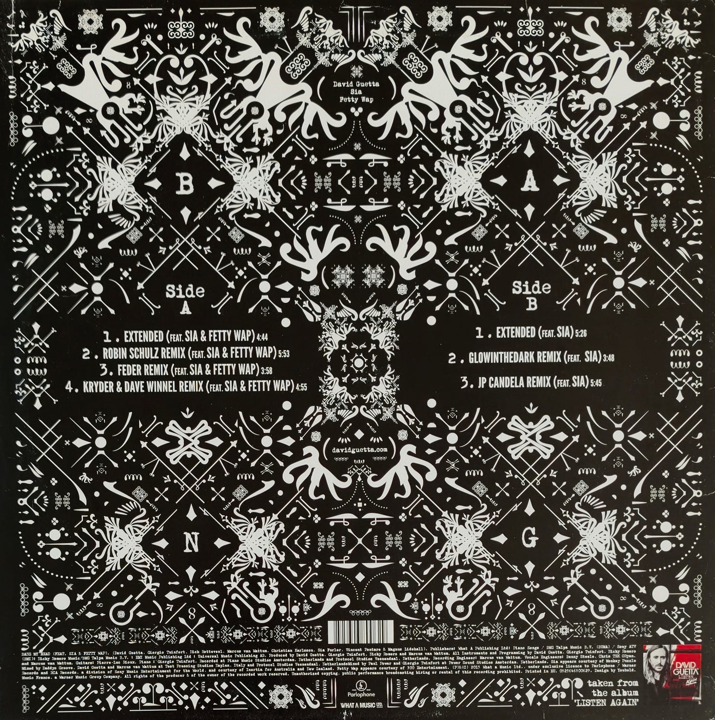 DAVID GUETTA Feat. SIA & FETTY WAP - Bang My Head (Remixes EP)