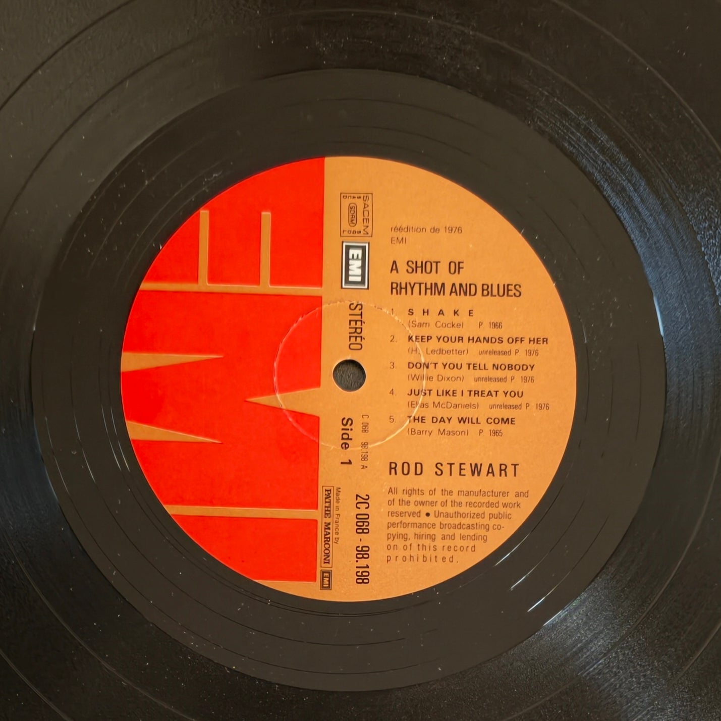 ROD STEWART - A Shot Of Rhythm And Blues