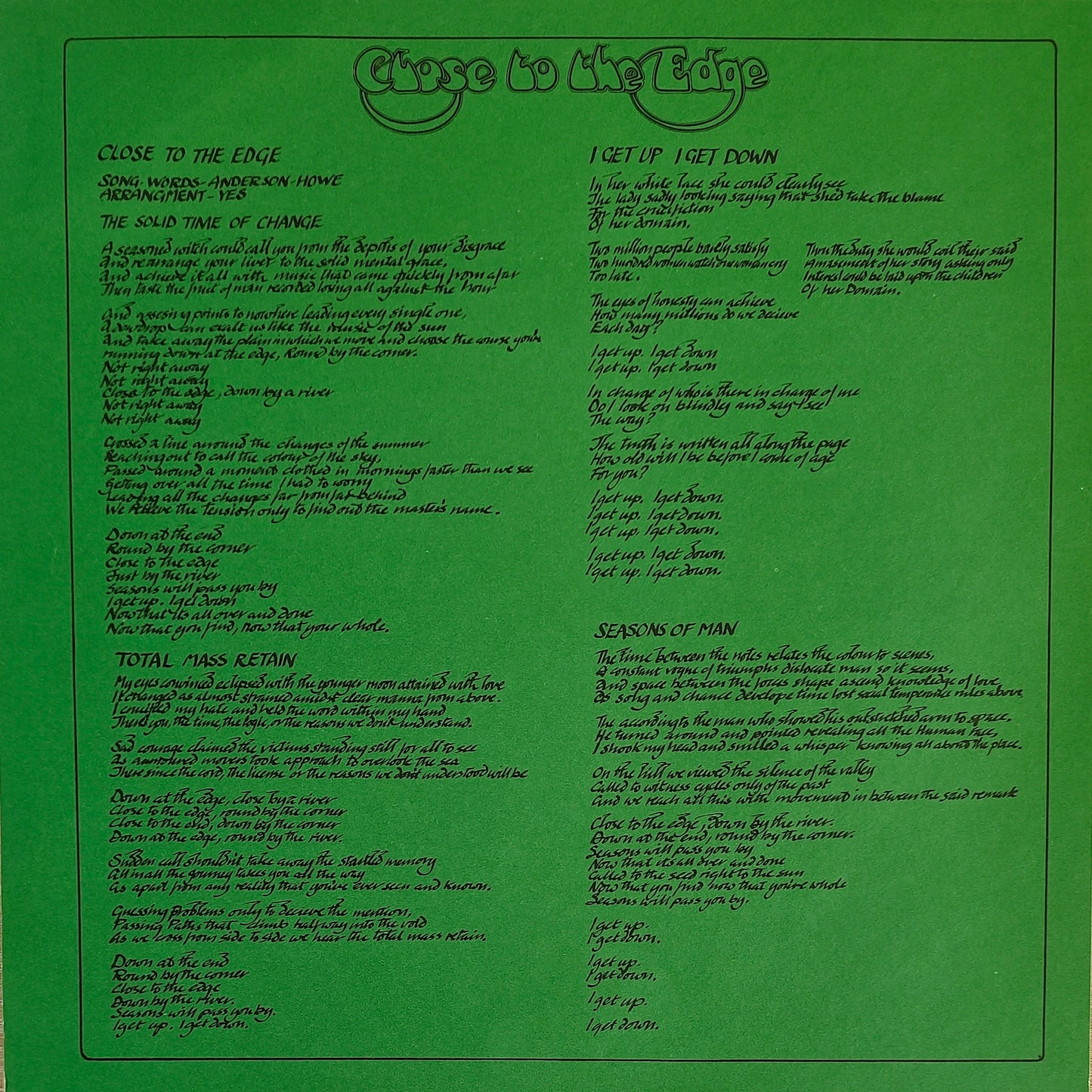 YES - Close To The Edge