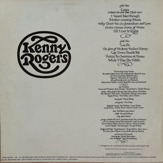 KENNY ROGERS - Kenny Rogers (Pressage Canada)