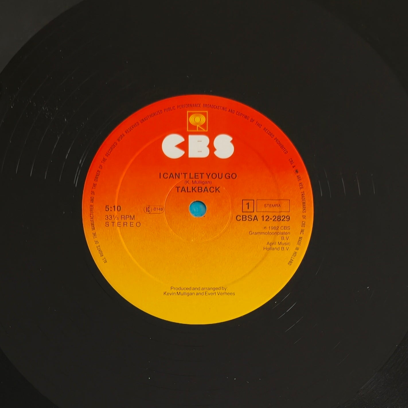 TALKBACK - I Can't Let You Go