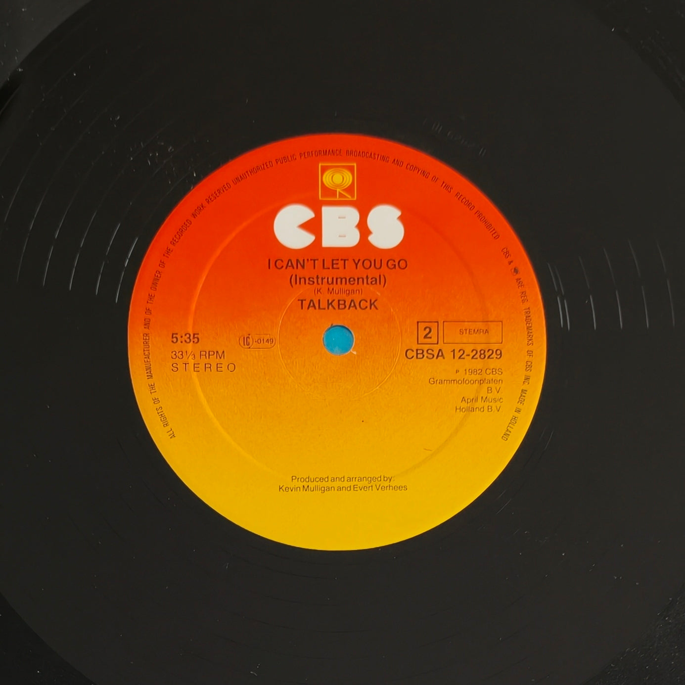 TALKBACK - I Can't Let You Go