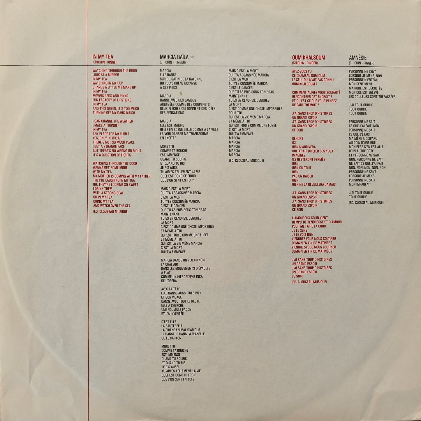 RITA MITSOUKO - Rita Mitsouko