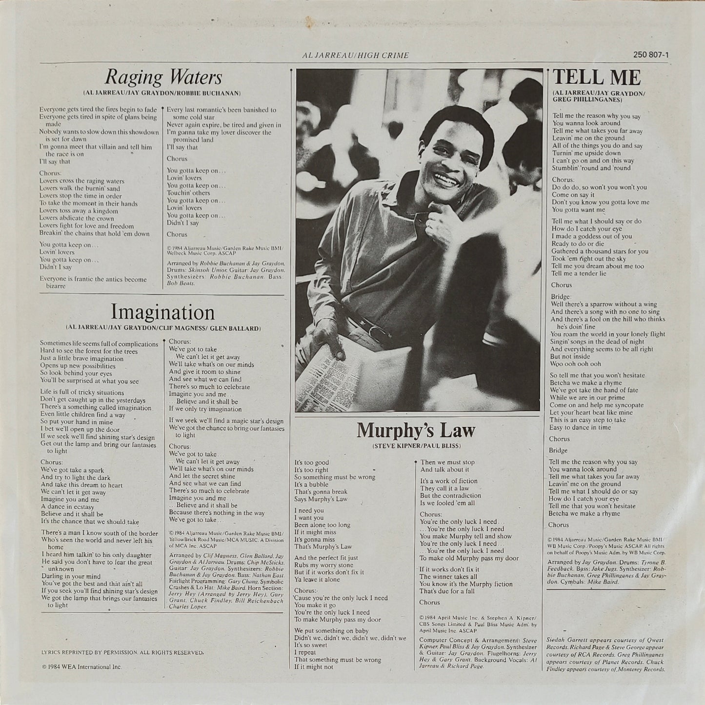 AL JARREAU - High Crime