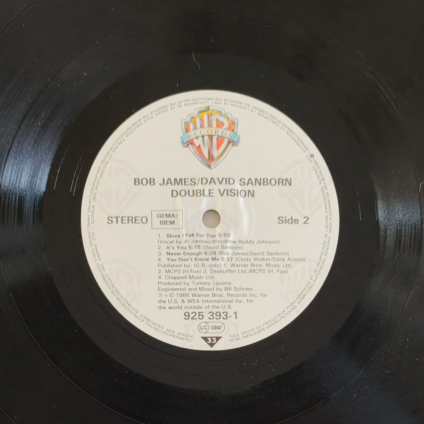 BOB JAMES / DAVID SANBORN - Double Vision
