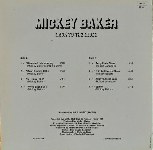 MICKEY BAKER - Back To The Blues