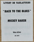 MICKEY BAKER - Back To The Blues
