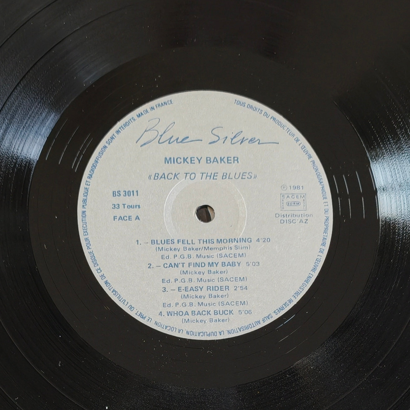 MICKEY BAKER - Back To The Blues