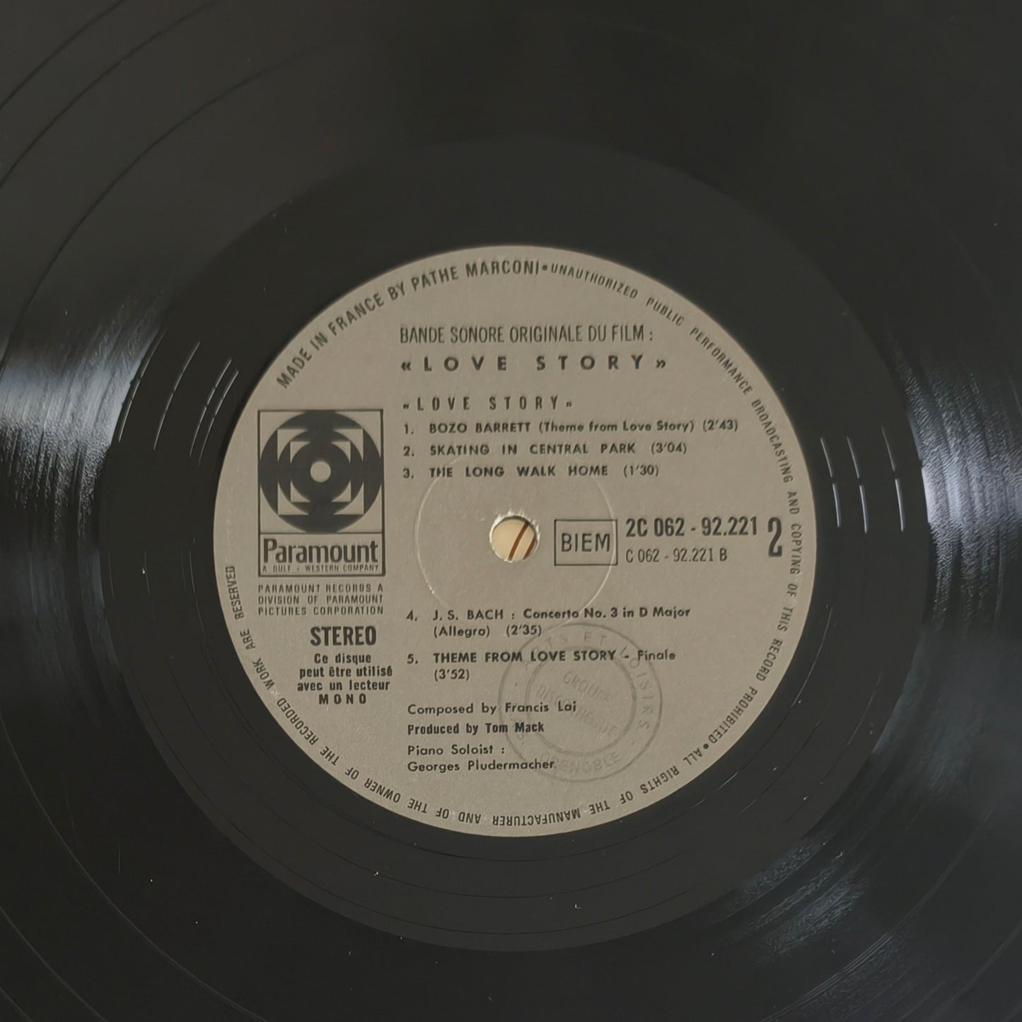 FRANCIS LAI - Love Story (Music From The Original Soundtrack)