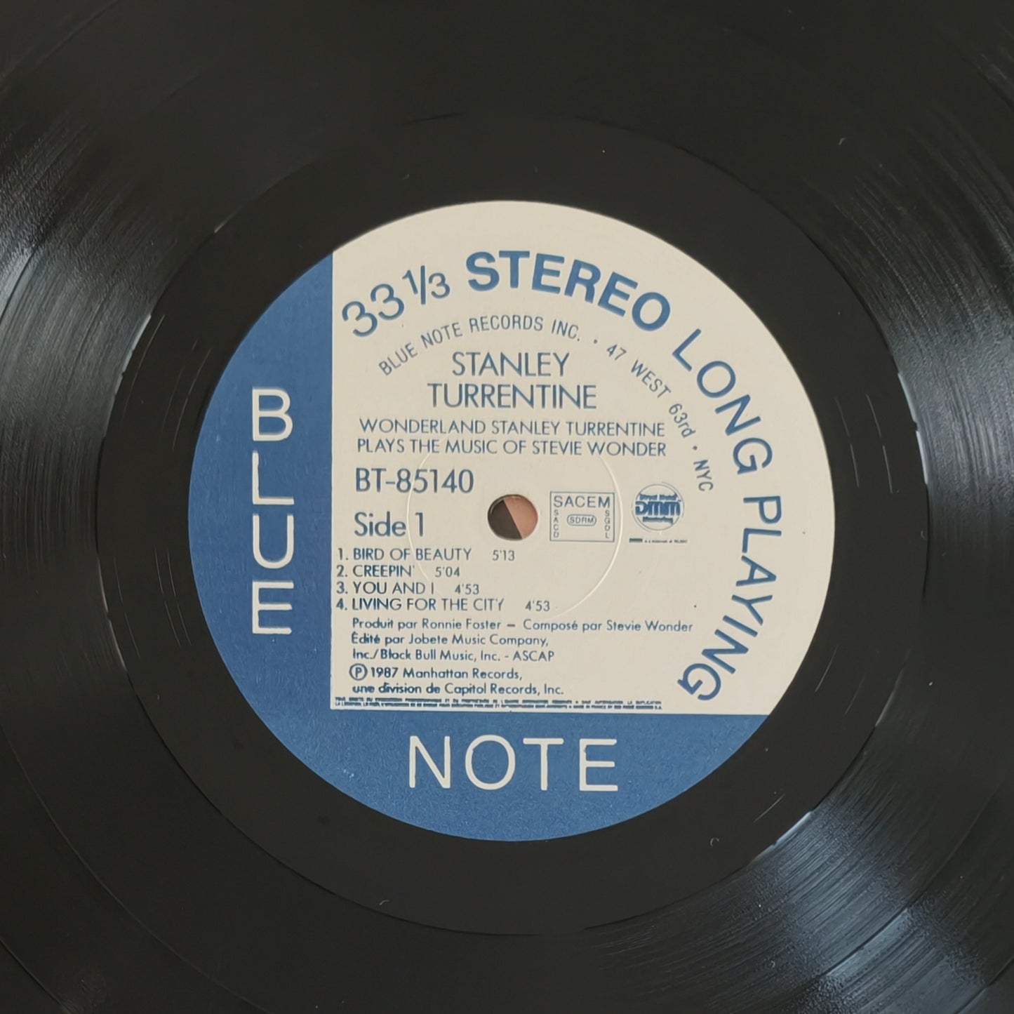 STANLEY TURRENTINE - Wonderland Stanley Turrentine Plays The Music Of Stevie Wonder
