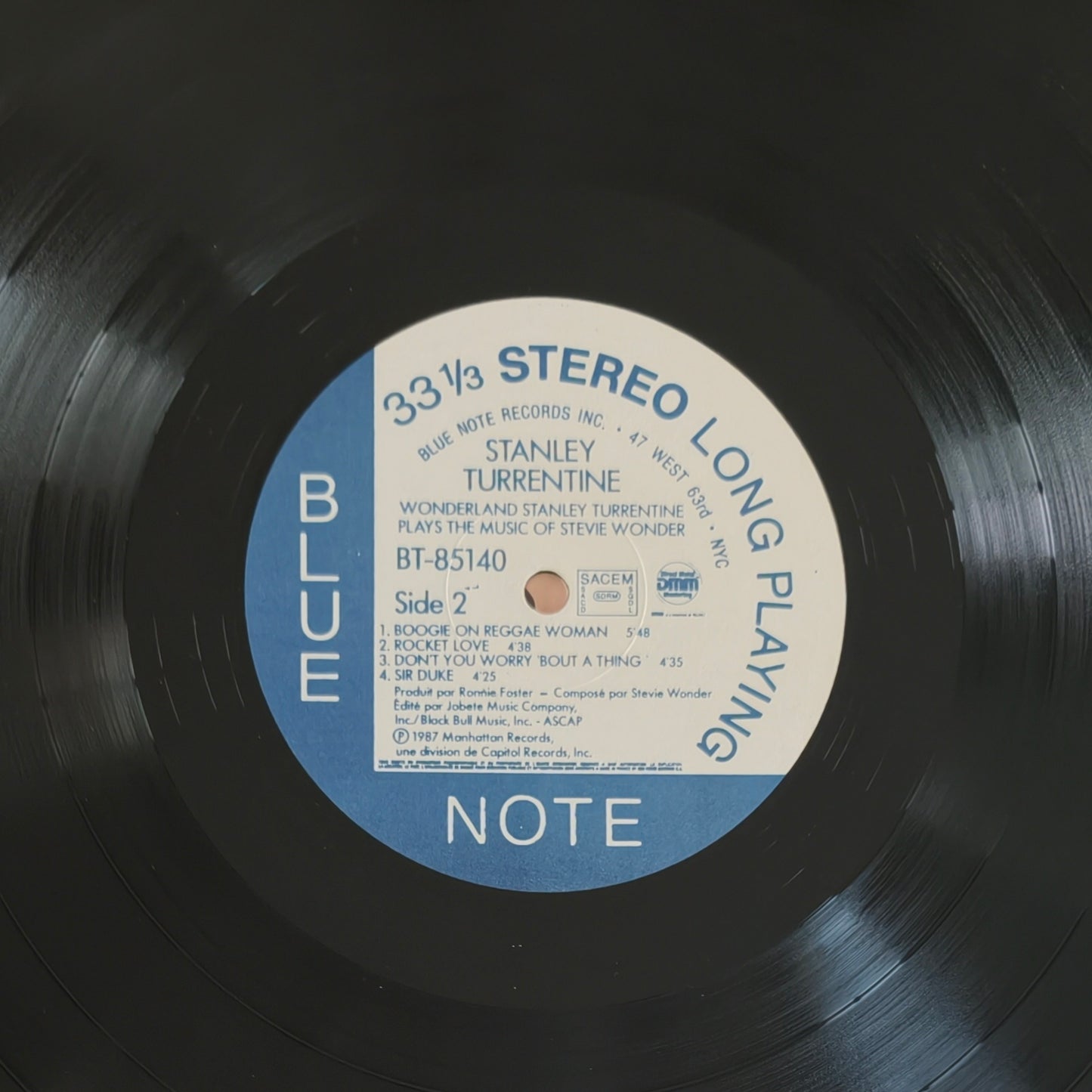 STANLEY TURRENTINE - Wonderland Stanley Turrentine Plays The Music Of Stevie Wonder