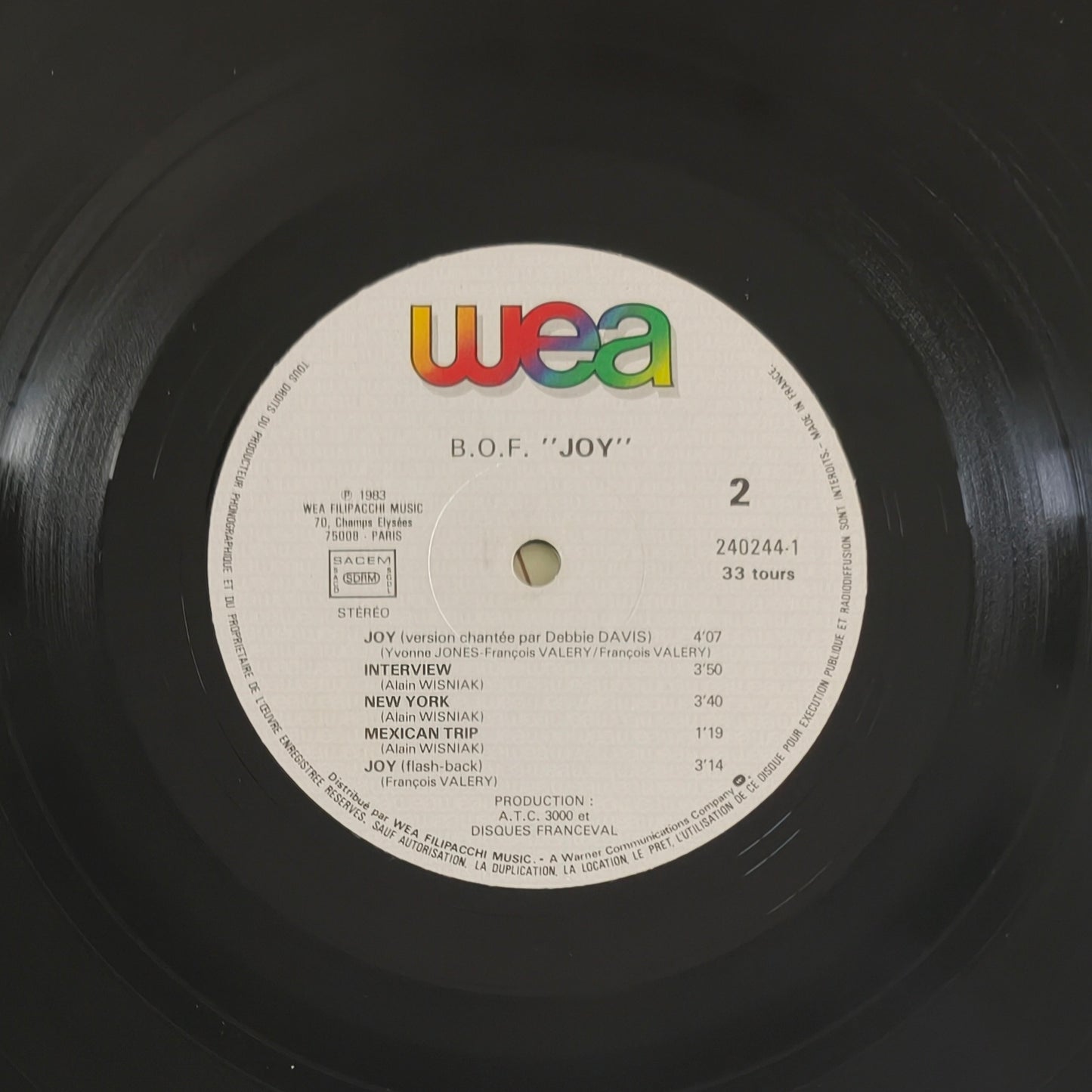 FRANCOIS VALERY / ALAIN WISNIAK - Joy (Bande Originale Du Film)