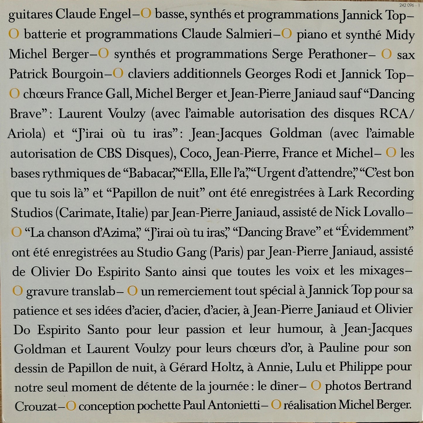 FRANCE GALL - Babacar
