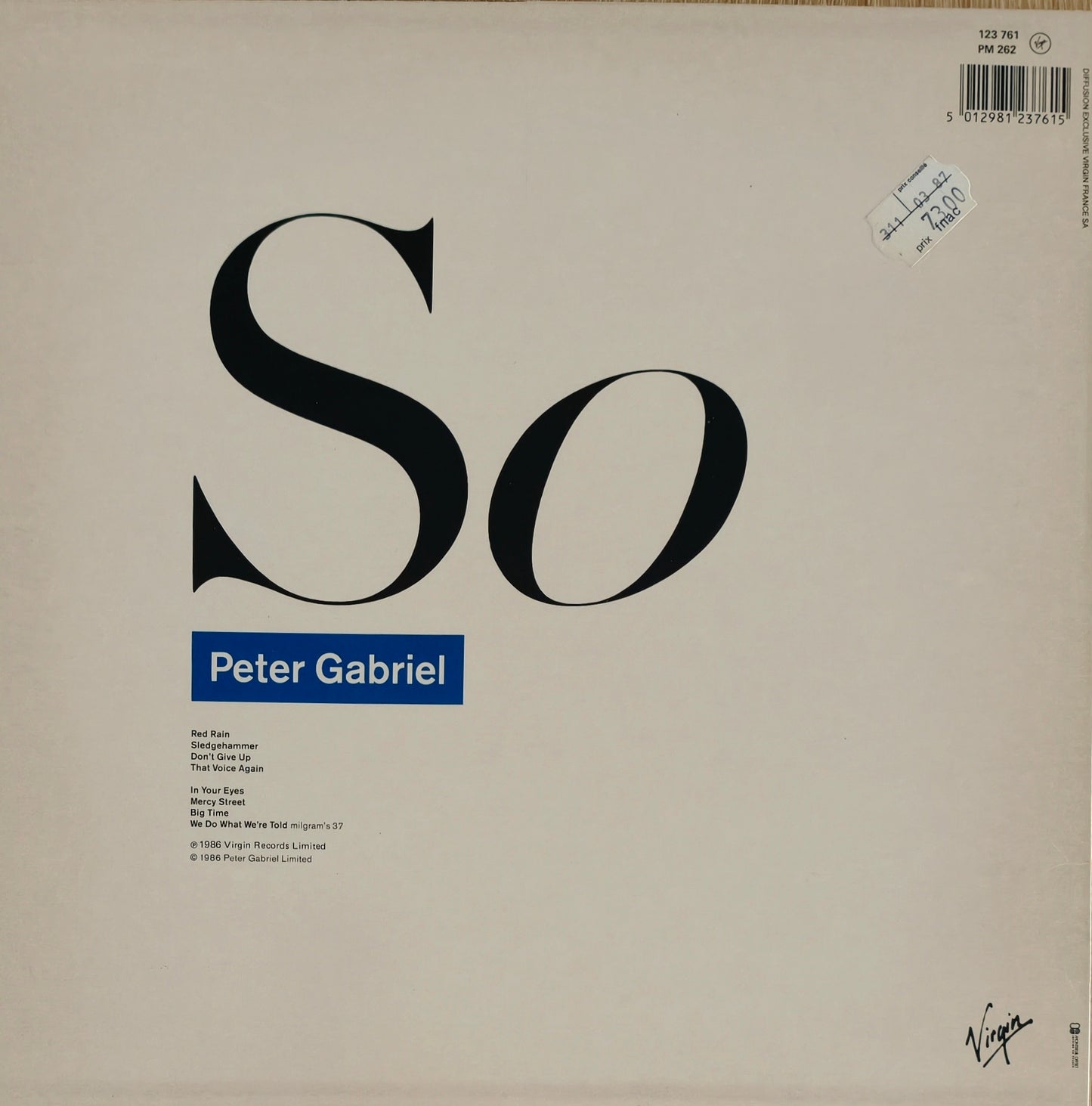 PETER GABRIEL - So