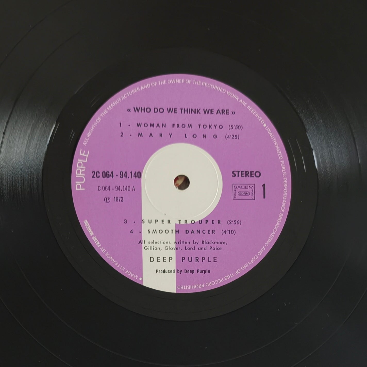 DEEP PURPLE - Who Do We Think We Are