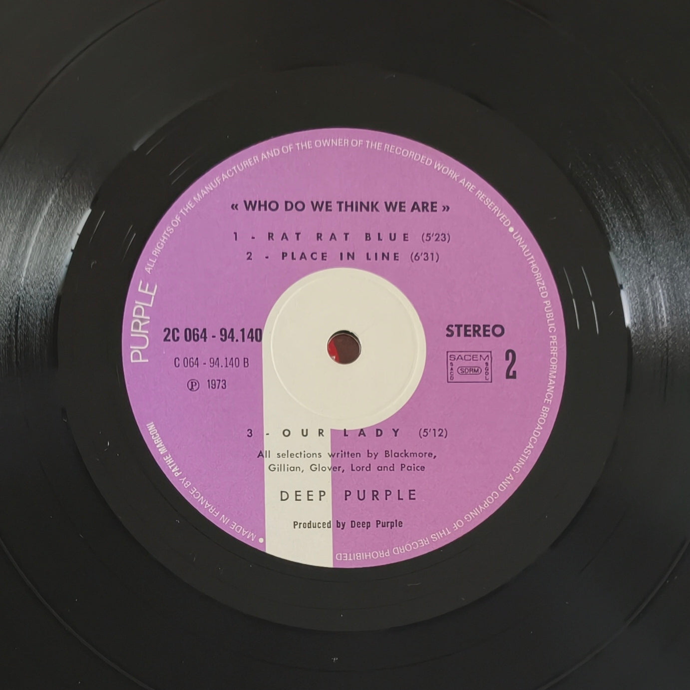 DEEP PURPLE - Who Do We Think We Are