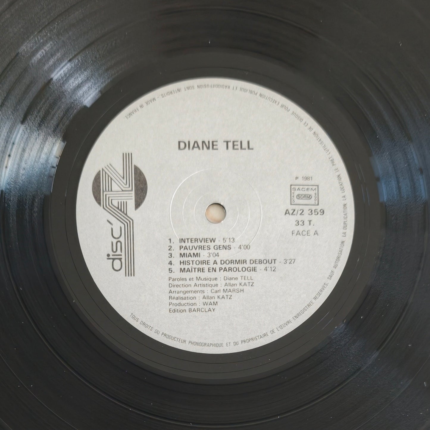 DIANE TELL - Si J'étais Un Homme